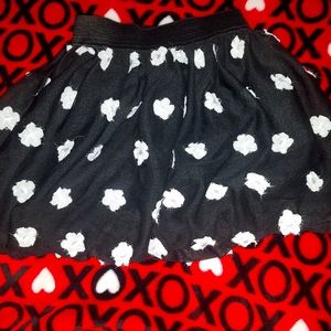 Black and White Flower Puffy Tulle Skirt /dress